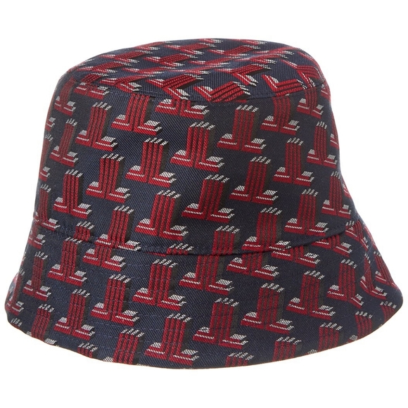 LANVIN REVERSIBLE BUCKET HAT SIZE 54 COLOR BLUE/RED - Picture 3 of 16